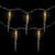 Icicle String Christmas Light Set - Warm White - 4.5' Clear Wire - 10ct