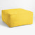 Solid Square Outdoor Ottoman Pouf - 30" - Yellow