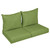 4-Piece Solid Outdoor Loveseat Pillow and Cushion Set - 29" - Green