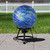 Swirl Pattern Outdoor Garden Gazing Ball - 10" - Blue and Green