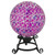 Iridescent Mosaic Outdoor Garden Gazing Ball - 10" - Purple, Pink and White