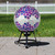 Mosaic Floral Outdoor Garden Gazing Ball - 10" - Purple, Pink and Silver
