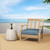 Solid Knife Edge Outdoor Deep Seating Cushion - 23.5" - Blue