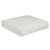 Striped Knife Edge Deep Outdoor Seating Cushion - 25" - Gray and White