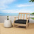 Solid Knife Edge Deep Outdoor Seating Cushion - 29" - Black