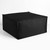 Solid Square Outdoor Bean Pouf Ottoman - 30" - Black