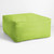 Solid Square Outdoor Patio Bean Pouf Ottoman - 30" - Parrot Green
