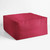 Square Outdoor Patio Bean Pouf Ottoman - 30" - Pink