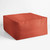 Square Outdoor Patio Bean Pouf Ottoman - 30" - Red