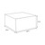 Geometric Square Outdoor Patio Bean Pouf Ottoman - 30" - Beige
