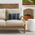 Striped Rectangular Outdoor Lumbar Throw Pillow - 18" - Blue and White