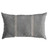 Striped Rectangular Outdoor Patio Lumbar Pillow - 26" - Gray and Beige
