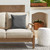 Solid Square Outdoor Patio Throw Pillow - 18" - Gray