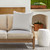 Diamond Outdoor Patio Square Corded Throw Pillow - 22" - Gray and Cream