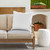 Diamond Outdoor Patio Square Corded Throw Pillow - 22" - White