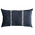 Striped Outdoor Patio Lumbar Throw Pillow - 24" - Blue and White