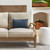 Textured Outdoor Patio Lumbar Throw Pillow - 18" - Blue