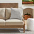 Corded Diamond Outdoor Patio Square Throw Pillow - 16" - Gray