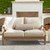 Solid Cylindrical Patio Outdoor Bolster Throw Pillow - 24" - Beige