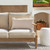 Corded Textured Outdoor Lumbar Throw Pillow - 24" - Tan