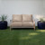 4-Piece Solid Outdoor Patio Loveseat Pillow and Cushion Set - 22.5" - Beige
