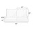 4-Piece Solid Outdoor Patio Loveseat Pillow and Cushion Set - 22.5" - Beige