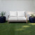 4-Piece Diamond Pattern Outdoor Patio Loveseat Pillow and Cushion Set - 22.5" - White