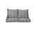 4-Piece Striped Outdoor Loveseat Pillow and Cushion Set - 23.5" - Gray and Beige