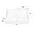 4-Piece Striped Outdoor Loveseat Pillow and Cushion Set - 23.5" - Gray and Beige