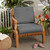 2-Piece Solid Square Corded Outdoor Patio Deep Seating Cushion Set - 25" - Gray
