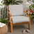 2-Piece Striped Outdoor Patio Deep Seating Cushion Set - 29" - Cream