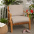 2-Piece Solid Square Corded Outdoor Patio Deep Seating Cushion Set - 25" - Beige