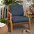 2-Piece Solid Deep Seating Outdoor Cushion Set - 25" - Blue