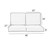 4-Piece Solid Outdoor Patio Loveseat Cushion Set - 27" - Blue