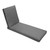 Solid Outdoor Patio Chaise Lounge Cushion - 78" - Gray