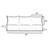 6-Piece Diamond Pattern Outdoor Patio Sofa Pillow and Cushion Set - 30" - White