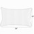 Solid Outdoor Patio Lumbar Throw Pillow - 24" - Gray - Set of 2