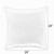 Diamond Pattern Outdoor Patio Square Throw Pillow - 24" - White - Set of 2