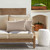 Solid Outdoor Patio Lumbar Throw Pillow - 24" - Beige - Set of 2
