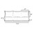 6-Piece Outdoor Patio Diamond Sofa Pillow and Cushion Set - 23.5" - White