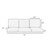 6-Piece Diamond Pattern Deep Seating Outdoor Patio Sofa Cushion Set - 25" - Beige