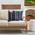 Striped Square Outdoor Throw Pillow - 20" - Blue and White - Set of 2