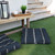 Striped Outdoor Patio Square Tufted Floor Pillow - 24" - Blue and White