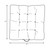 Striped Outdoor Patio Square Tufted Floor Pillow - 24" - Blue and White