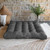 Texture Outdoor Patio Square Tufted Floor Pillow - 40" - Gray