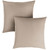 Texture Square Throw Pillow - 24" - Tan - Set of 2