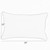Striped Rectangular Outdoor Lumbar Throw Pillow - 24" - Blue and White - Set of 2
