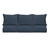 6-Piece Outdoor Patio Sofa Pillow and Cushion Set - 23.5" - Blue