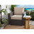 2-Piece Outdoor Corded Deep Seating Pillow and Cushion Set - 25" - Tan