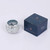 Handcrafted Mosaic Glass Votive Candle Holder - 3.5" - White and Silver
